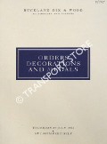 Book cover of Orders, Decorations and Medals - 27 July 1995 by Buckland Dix & Wood